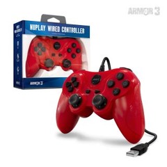 NuPlay Wired PS3 Controller Red